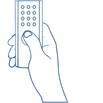 icon for remote supplied with prompter